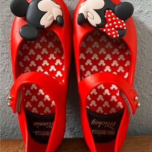 Mini Melissa Disney Ultra Twins Mary Janes Girls size 10